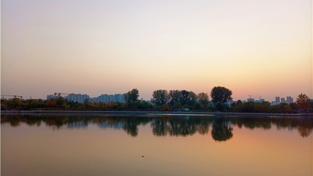蘆花白，秋水寒
